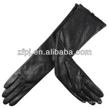 Best quality ladies sheepkin long leather opera gloves